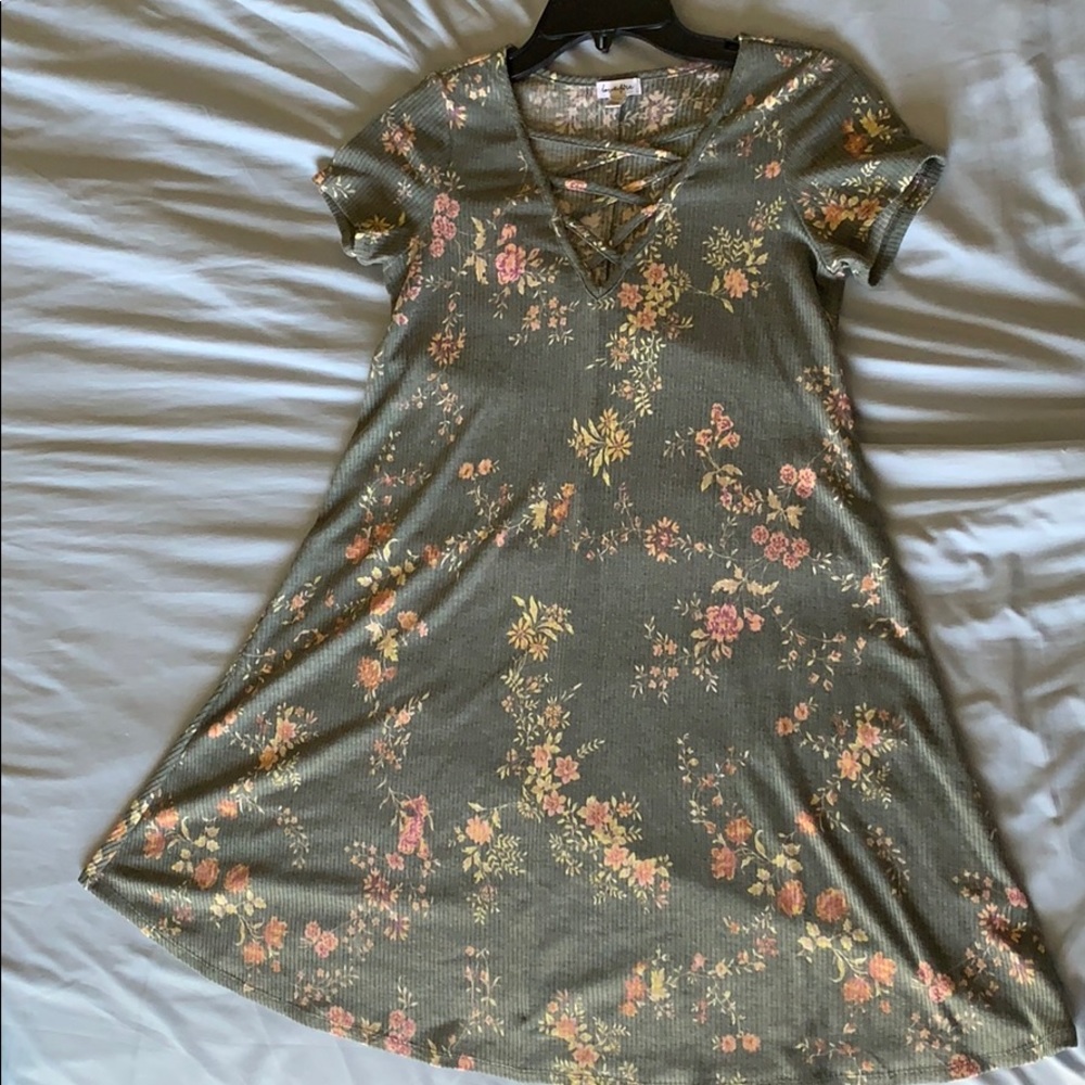 A casual mini dress